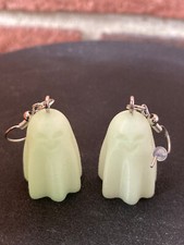 Glow in the Dark Ghost Earring 3D printed