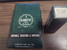 Clarostat 53C1-500K S Taper 2 Watt - 5 Pack, New Old Stock