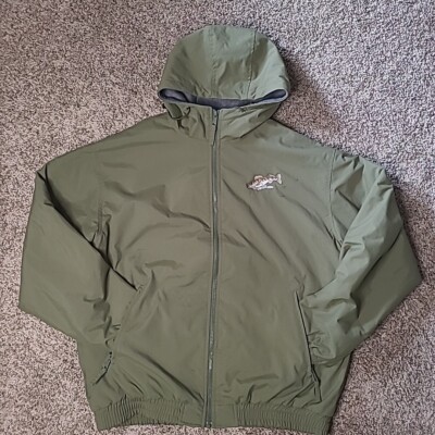 Cabela's Adult XL Tall Green Hooded Camping Outdoor Gear Hunting Fishing Jacket