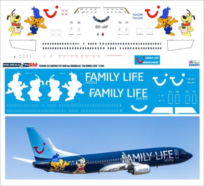 Boeing 737-800 TUI 1/144 PAS-DECALS	737800-35  New!