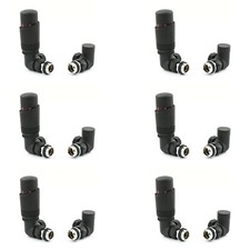 Radiator Valves Corner Modern Thermostatic TRV - Cascade | Hot Flow