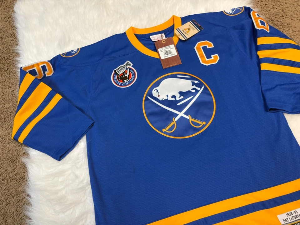 Camiseta deportiva Buffalo Sabres Pat Lafontaine Mitchell & Ness 1992-1993 niños talla L/XL Foto 3 de 4