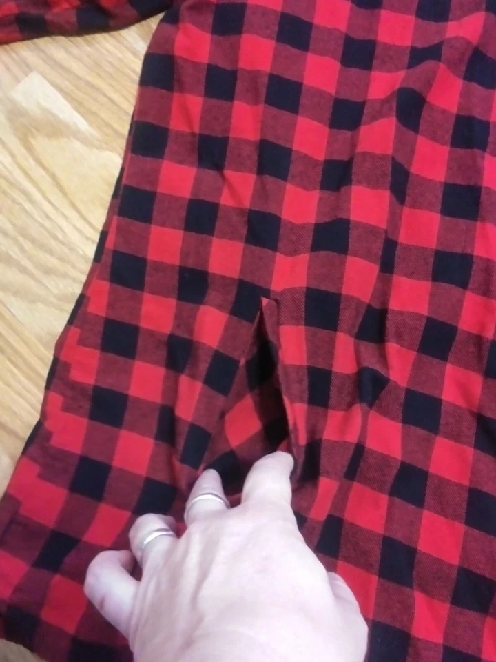 Cárdigan Joan Rivers franela frente abierto. Buffalo Check. Mujer L. Usado en Excelente Condición Foto 2 de 4