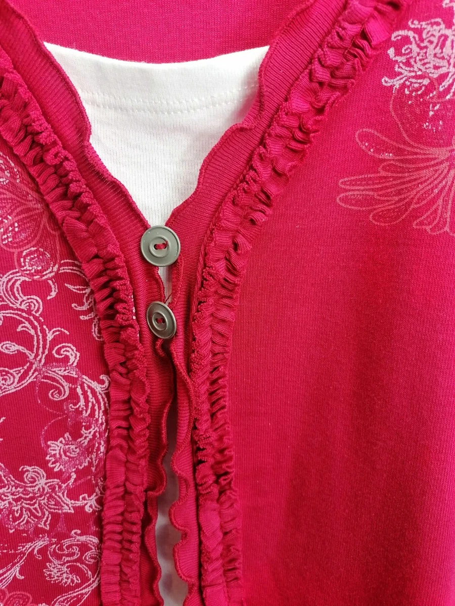 Matalan top red cardigan
