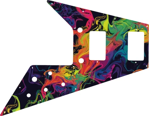 WD Custom Pickguard For Gibson 1966-1970 And 1975-1982 Flying V Mahogany Or 1...