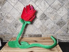 33" Inch Long Pipe Cleaner Plush Rose Soft Plushie Cute Valentine Flower Floral 