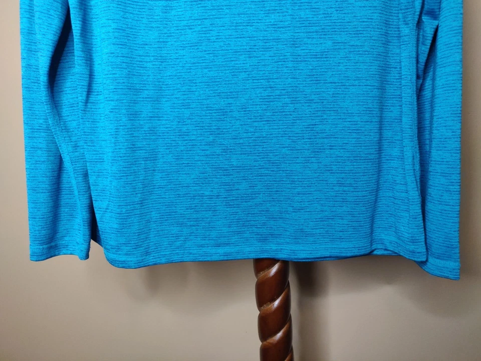 Athletic Works Mujer L(12-14) Ropa Deportiva Top Estampado Azul Manga Larga Foto 4 de 4