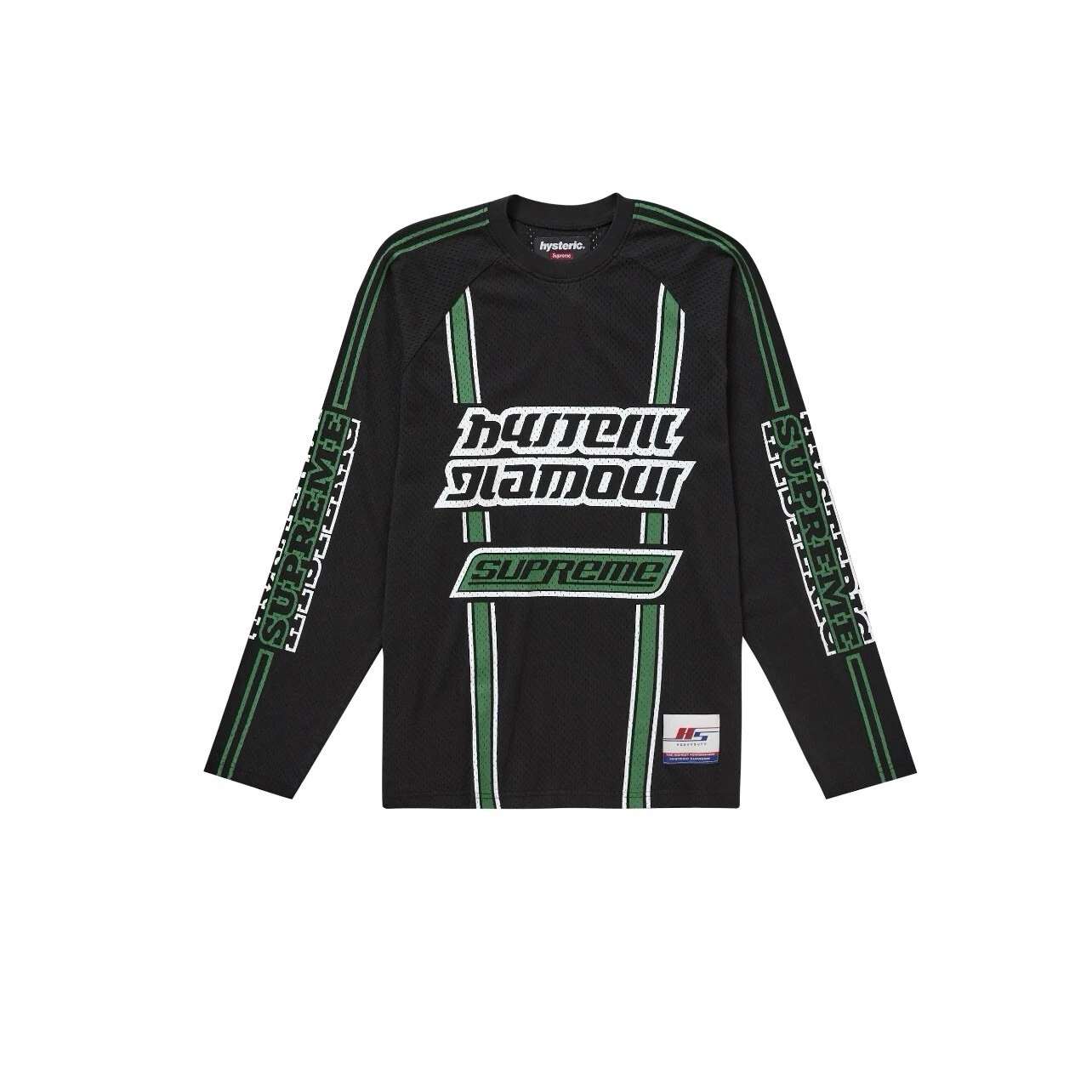 Haut noir Supreme Hysteric Glamour Mesh L/S taille : XXL