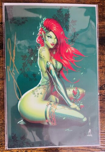 I MAKE BOYS CRY #1 POISON IVY VIRGIN VARIANT SIGNED BY JAMIE TYNDALL W/COA NM - Picture 1 of 2