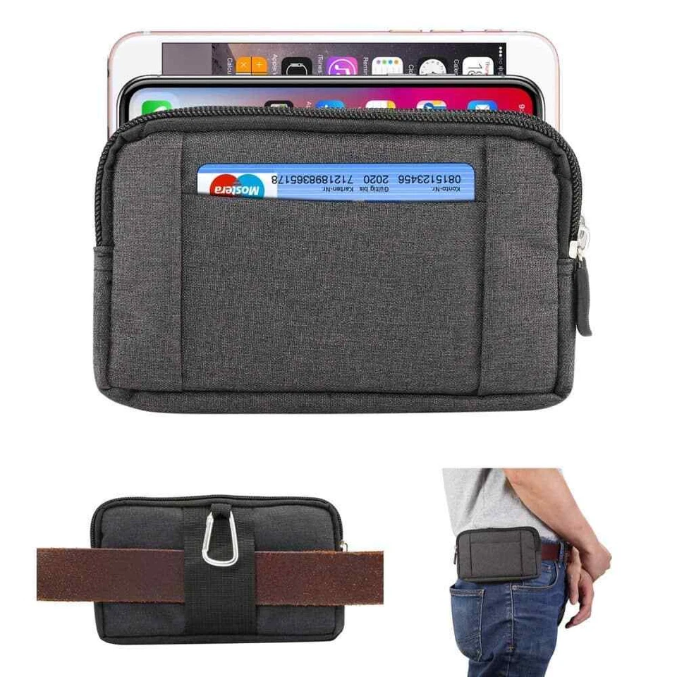 for Samsung Galaxy Exhibit T599 (2013) Multipurpose Horizontal Belt Case Jeans Foto 2 de 4