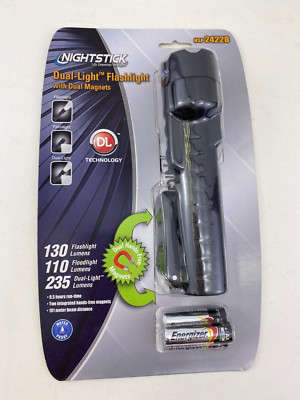 Nightstick NSP-2422B Dual-Light with Dual Magnet,Multi-Purpose, Black,3AA incl.