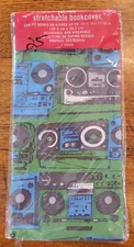 Vintage New Jumbo Stretchable Book Cover Boombox DJ Music Retro Radio Cassette 