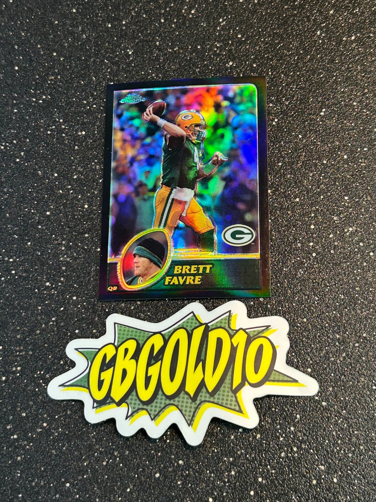 2003 Topps Chrome - #47 Brett Favre Black Refractor /599