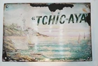 Antique FRENCH Enamel VILLA Sign  Enamel on heavy Cast Iron Plaque