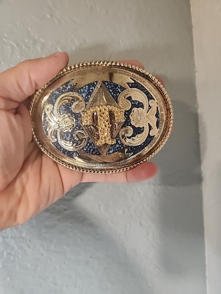 Vintage Turquoise Micro Mosaic 