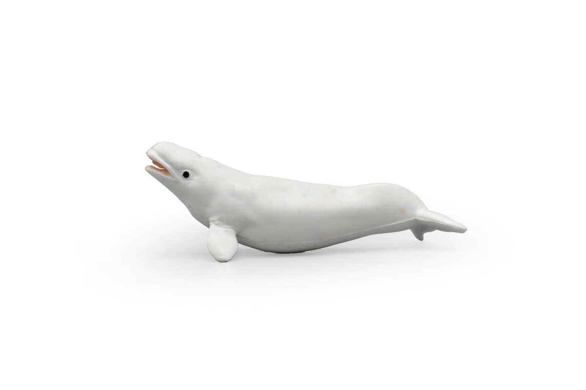 Beluga Whale, Very Nice Plastic Replica 2 1/2 inches long - F3504