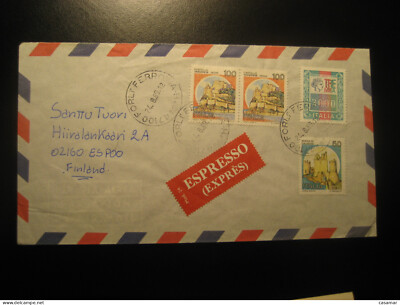 FORLI Forli-Cesena 1989 To Espoo Finland Cancel Espresso Express Cover ITALY Ita