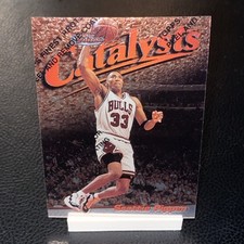 Scottie Pippen 1997-98 Topps Finest Bronze Catalysts with Coating #1 C1 Bulls