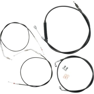 LA Choppers Black Vinyl Standard Cable Kit for 18''-20'' Bars (LA-8320KT-19B)