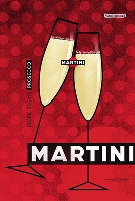 MARTINI PROSECCO Poster Leonetto Cappiello 70 x 47 cm Collectible NEW RARE