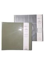 THE PAPER STUDIO 12x12 Post Bound Green 10 Page Scrapbook Album Refill 20 Pack
