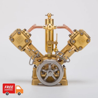 #ad V Shape Double Cylinder Steam Engine for Steamship Forward and Reverse Rotation $499.99