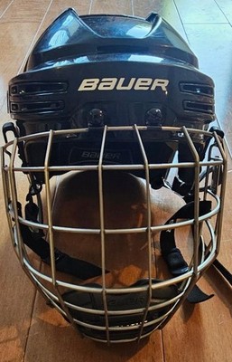 Bauer Re-Akt75 Hockey Helmet with Full Face Mask Combo Size Senior Medium