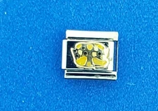 Uno Domani Abstract Art Charm, 14k & stainless-steel Italian Modular Charm