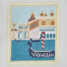 Stitch Style Stamp Collection Needlepoint canvas Venice Venezia 18 ct 3" x 4"