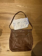 Michael Kors Leather Shoulder Crossbody Bag In tan Colour With Golden Chains