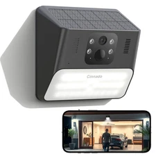 Cinnado Wireless Solar Battery Powered Wifi Outdoor Home Security Camera 2K 3MP