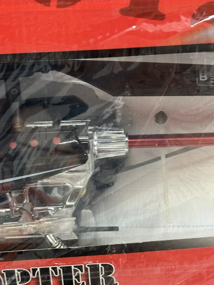 Brand New TY-912 Black Chopper 3CH RC Helicopter Gyro LED 49MHz Box Worn Untestd - Image 3 of 4