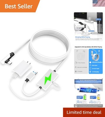 16FT Quest-Compatible Link Cable with Separate Charging for Immersive Gaming