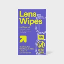 Pre-Moistened Lens Wipes - 60ct