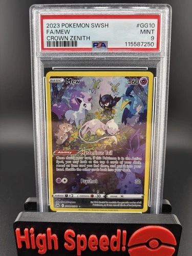 2023 PSA 9 Mew - Crown Zenith #GG10 Galarian Gallery