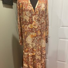 Spell & The Gypsy Amethyst Boho Midi Dress in Amber