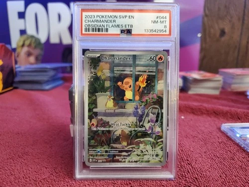 2023 Pokemon SVP En Obsidian Flames ETB #044 Charmander PSA 8 NM-MT