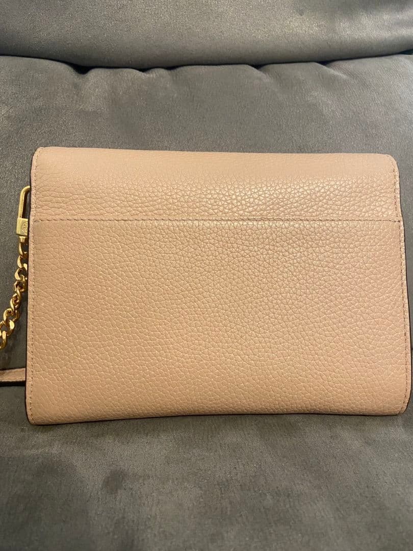 Tory Burch Shoulder Bag Chain Wallet Leather Beige Women's From Japan thumbnail 12