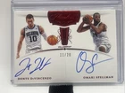 18-19 Flawless Collegiate Donte DiVincenzo Omari Spellman Dual Rc Auto Ruby /20