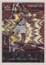 2020-21 Panini NBA Hoops Lights Camera Action Purple Explosion Kawhi Leonard 5l1
