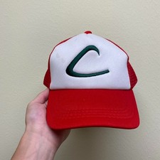 Vintage Y2K Ash Ketchum Pok mon SnapBack hat OSFA