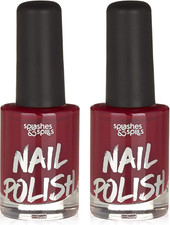 Halloween Nail Polish - Red - Set of 2 - Shiny Glossy Bright Color - Quick Dryin