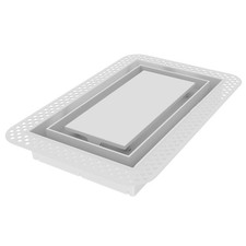 Fittes Unterputz Wandlüfter [Lite+] - 6"x10" - Baumwolle weiß - 6"x10", 