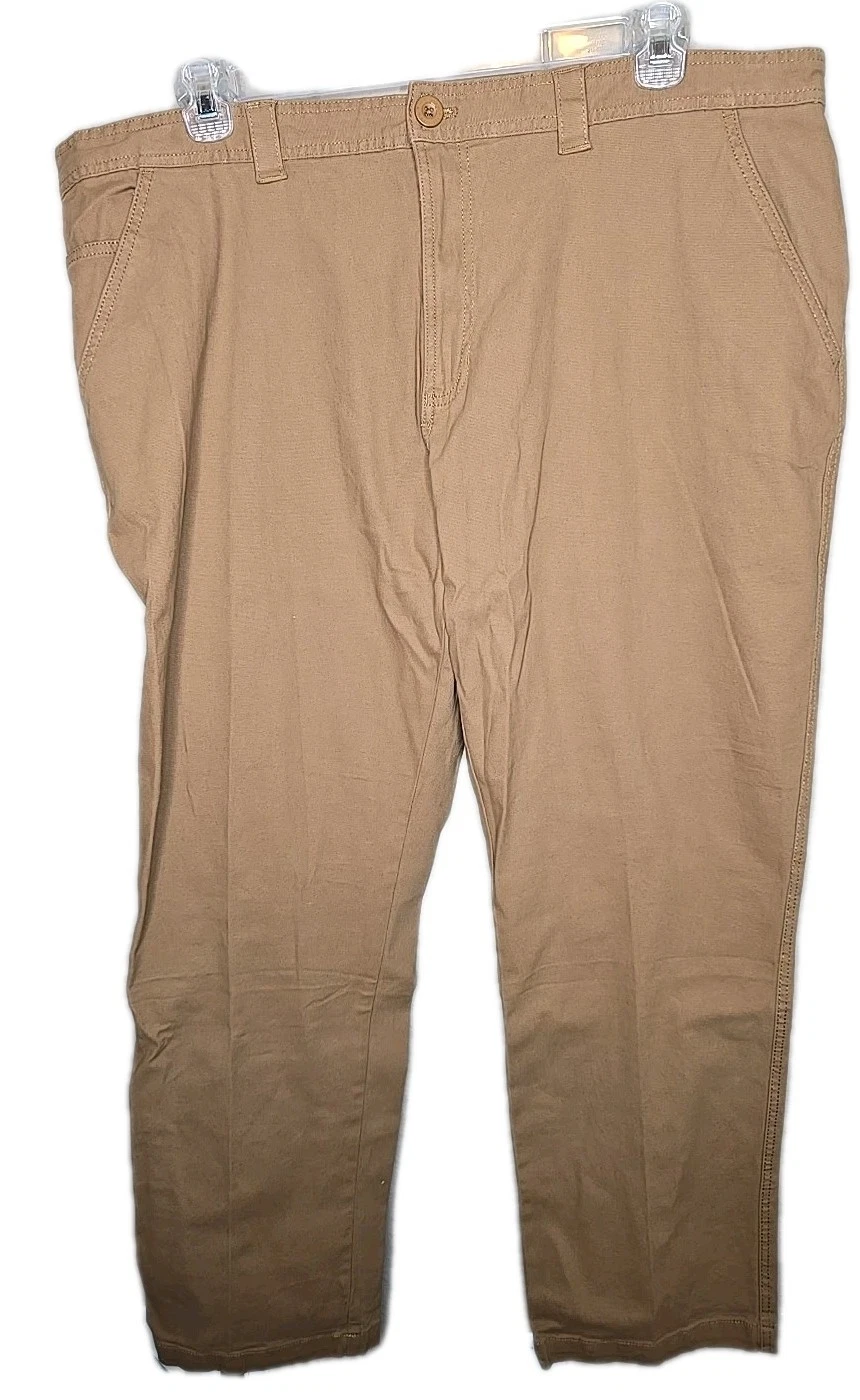 Reel Legends NWT Canvas Pants UPF 30 Men's Size 42x32 Brown Khaki Fishing NEW