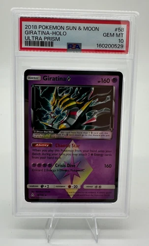 PSA 10 2018 POKEMON SUN & MOON ULTRA PRISM #58 GIRATINA-HOLO