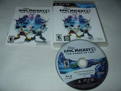 Epic Mickey 2 The Power of Two (Sony Playstation 3, 2012) Complete CIB