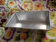 Vtg  "Sears & Robuck Heavy Alum" 'Maid Of Honor' Aluminum Loaf Pan 9.5"x5.5"x3"