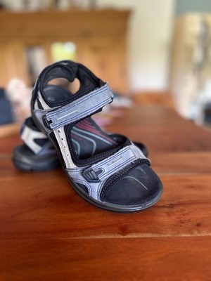 Trekkingsandalen ECCO Outdoor Offroad  Wandern Freizeit  hellblau Gr 36 UK 4