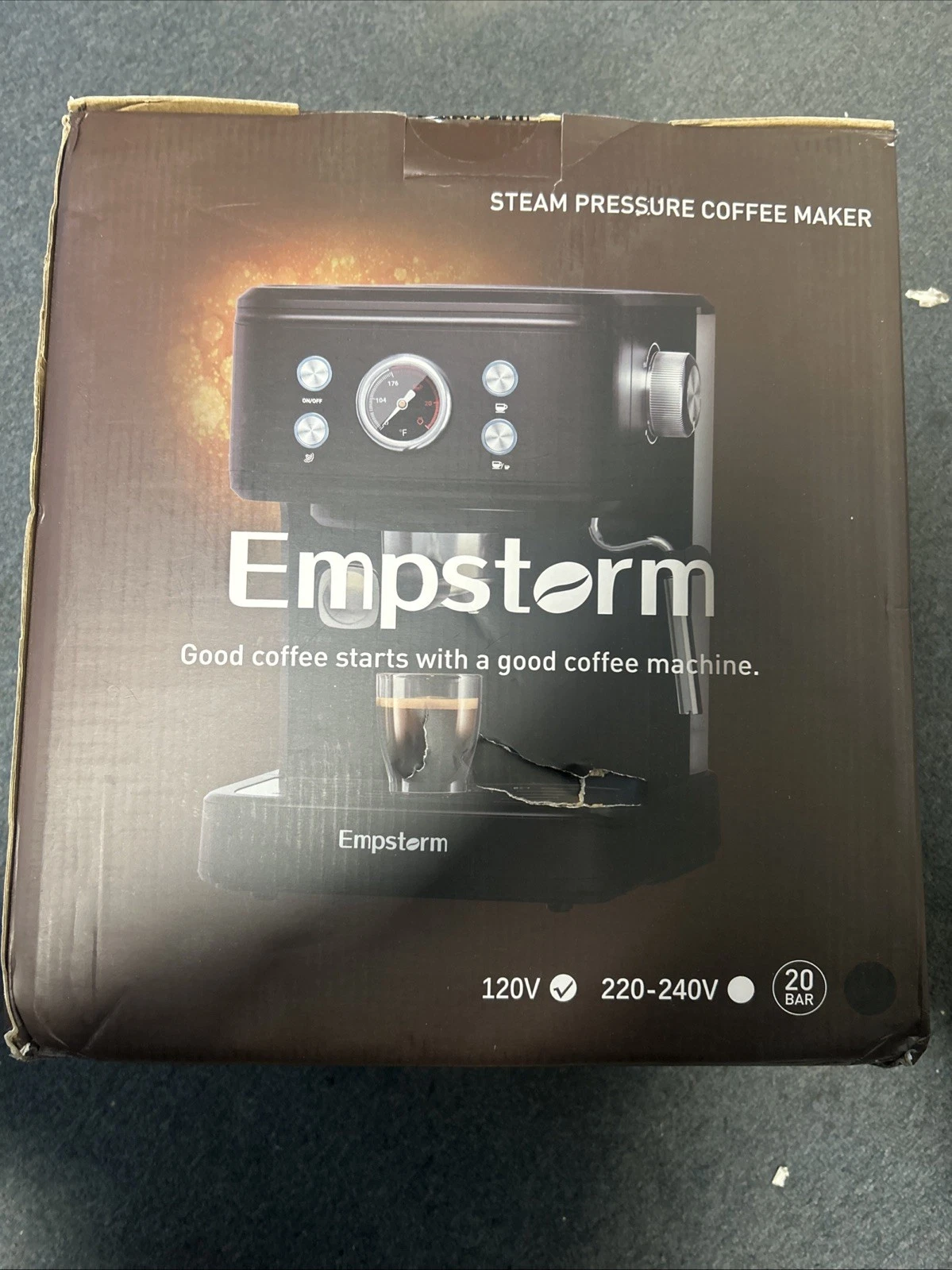 Empstorm 04E 2 in 1 Capsule and Powder Electric Capsule Espresso Coffee Maker