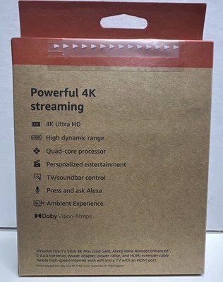 Amazon Fire TV Stick 4K Max 16GB streaming device, supports Wi-Fi